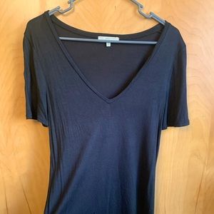Black V neck tee. Truly Madly Deeply. Size S